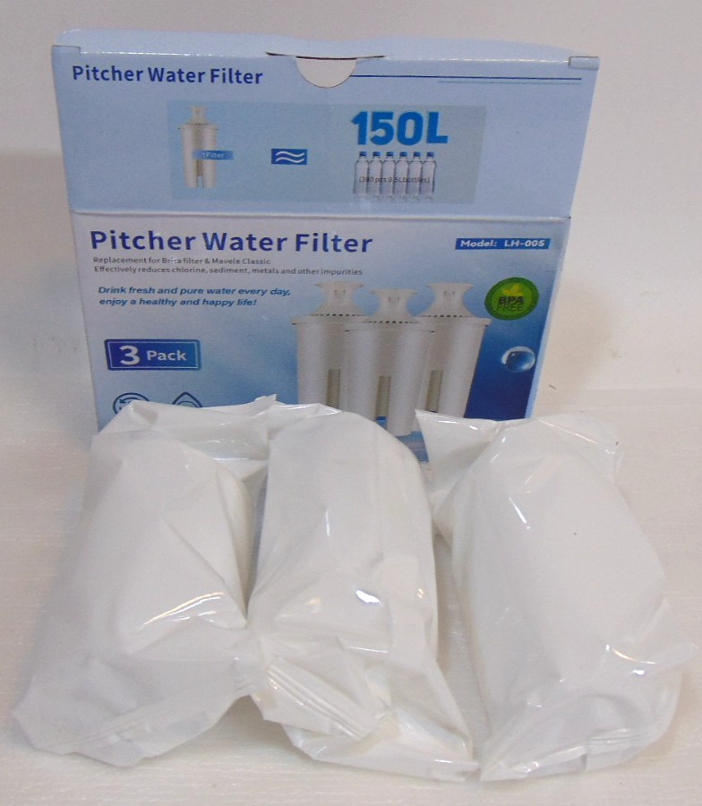 Brita Mavele 3 Pack Water Filter Pitcher Standard Replacement Filters Classic