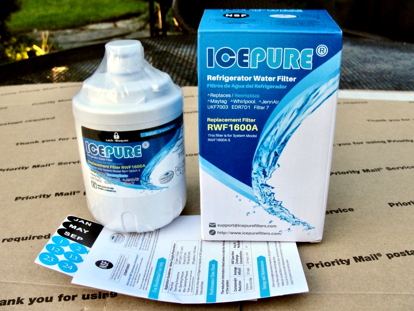 Icepure For Whirlpool EDR7D1 Maytag UKF7003, RWF1600A Water Filter FREE SHIPPING