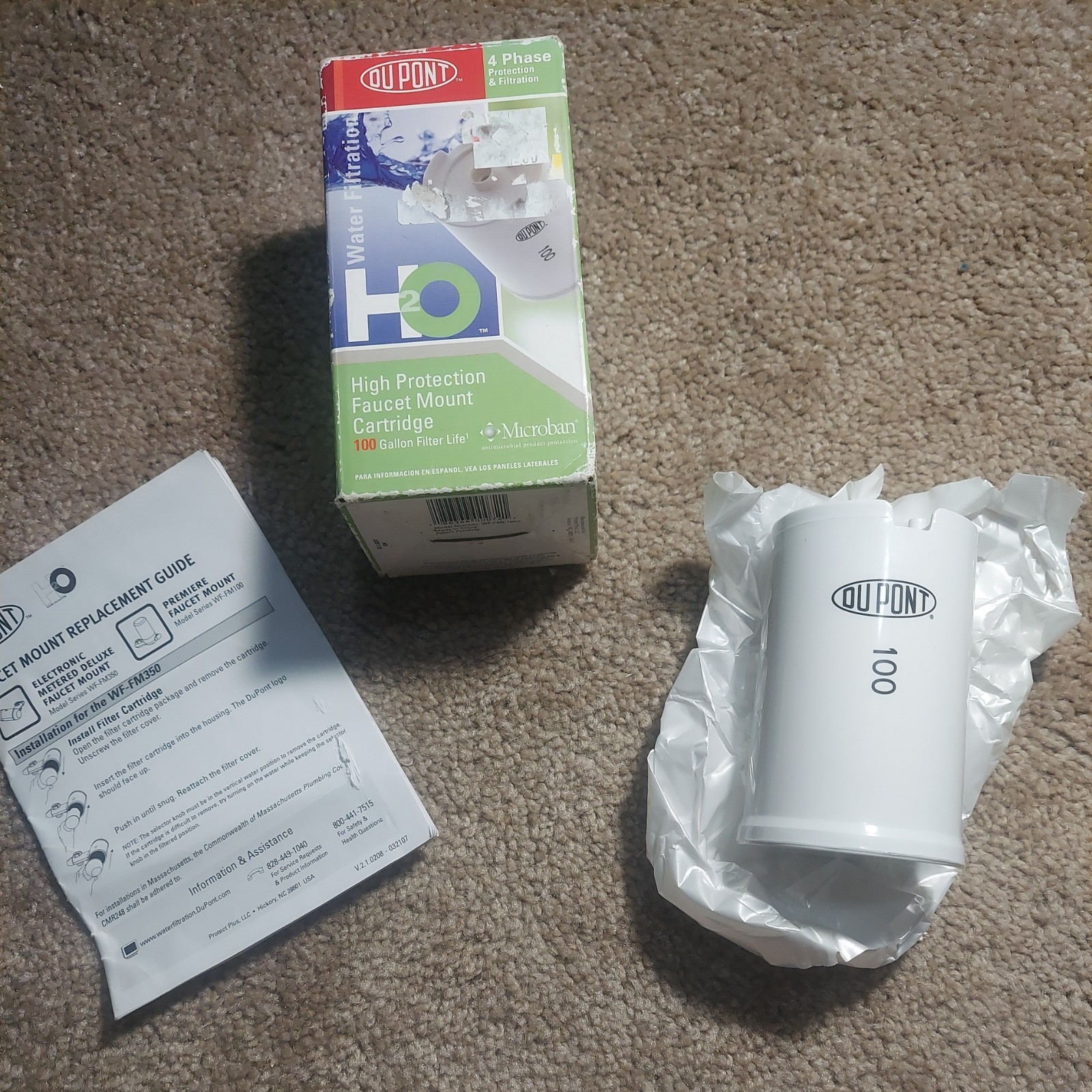 DuPont High Protection 100 Gallon Faucet Mount Water Filter Cartridge
