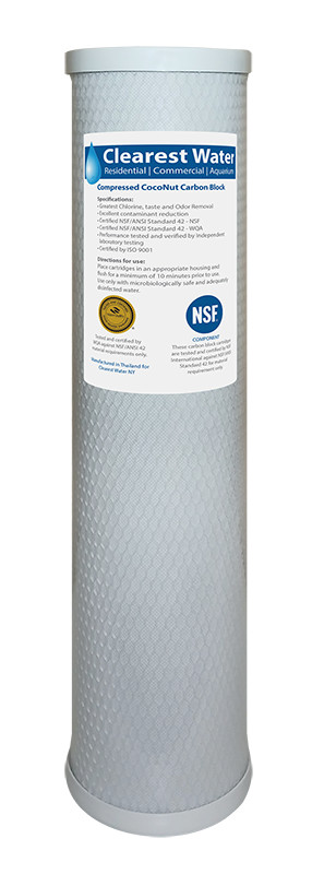 5 Micron CTO Coconut Shell Carbon BLOCK Filter | 20″ x 4.5″ (1)