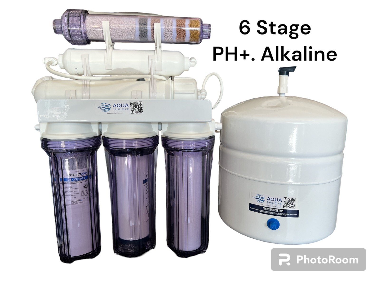 6 Stage ALKALINE pH Reverse Osmosis Drinking Water Filtration System | 50 GPD