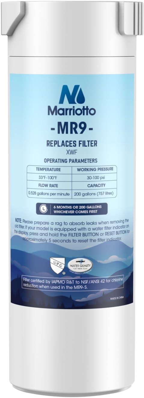 MARRIOTTO XWF Water Filter, Replacement for GE XWF, XWF Genuine Ge Refrigerator