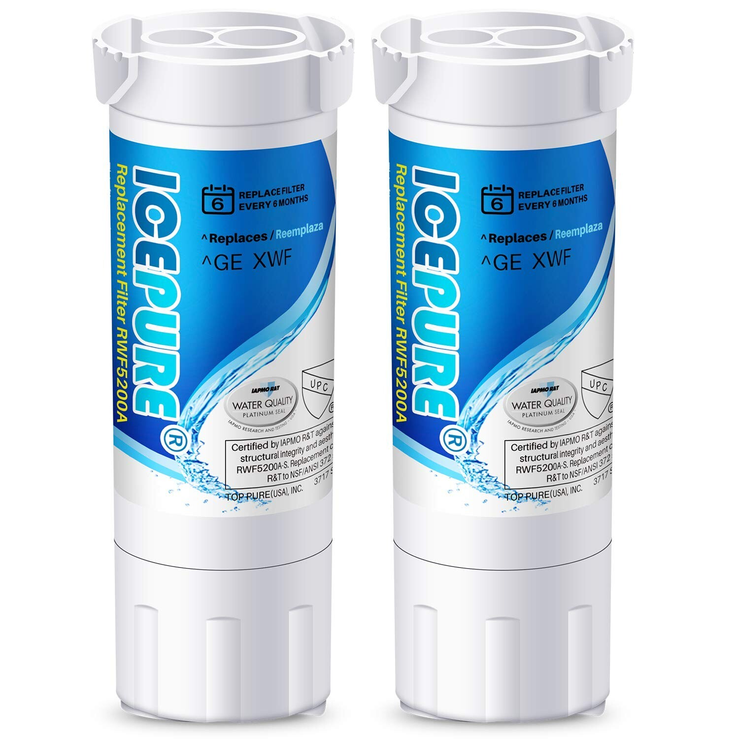 ICEPURE XWF （𝐍𝐎𝐓 𝐗𝐖𝐅𝐄）Water Filter Replacement for GE XWF, WR17X30702