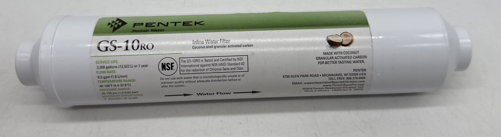 Camco RV Water Filter Lot Pentek Inline Filter GS-10ro-4 Water Filters NEW