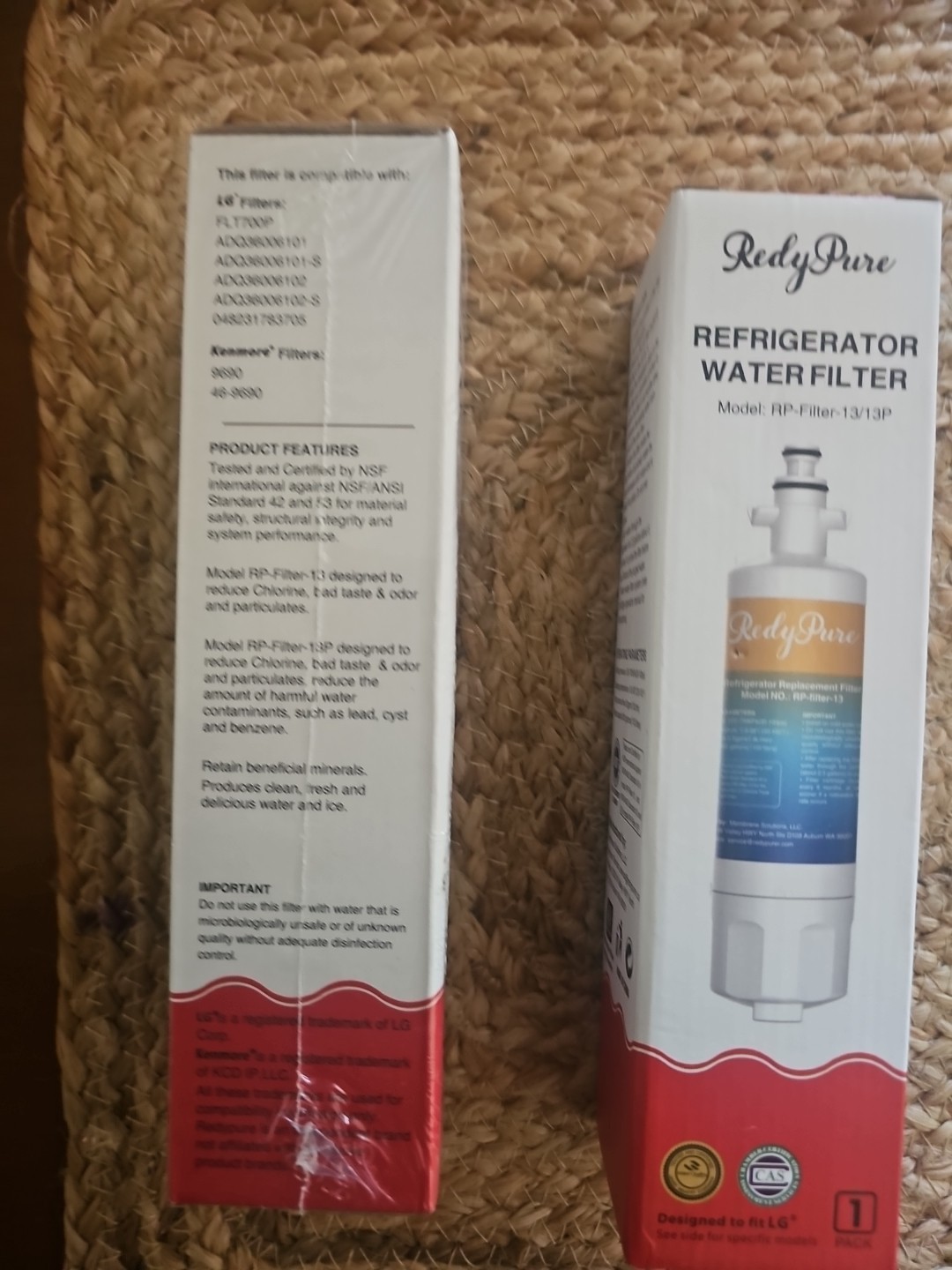 2 Redy Pure RP-Filter-13/13P Replacement Water Filter. Designed to fit LG/Ken