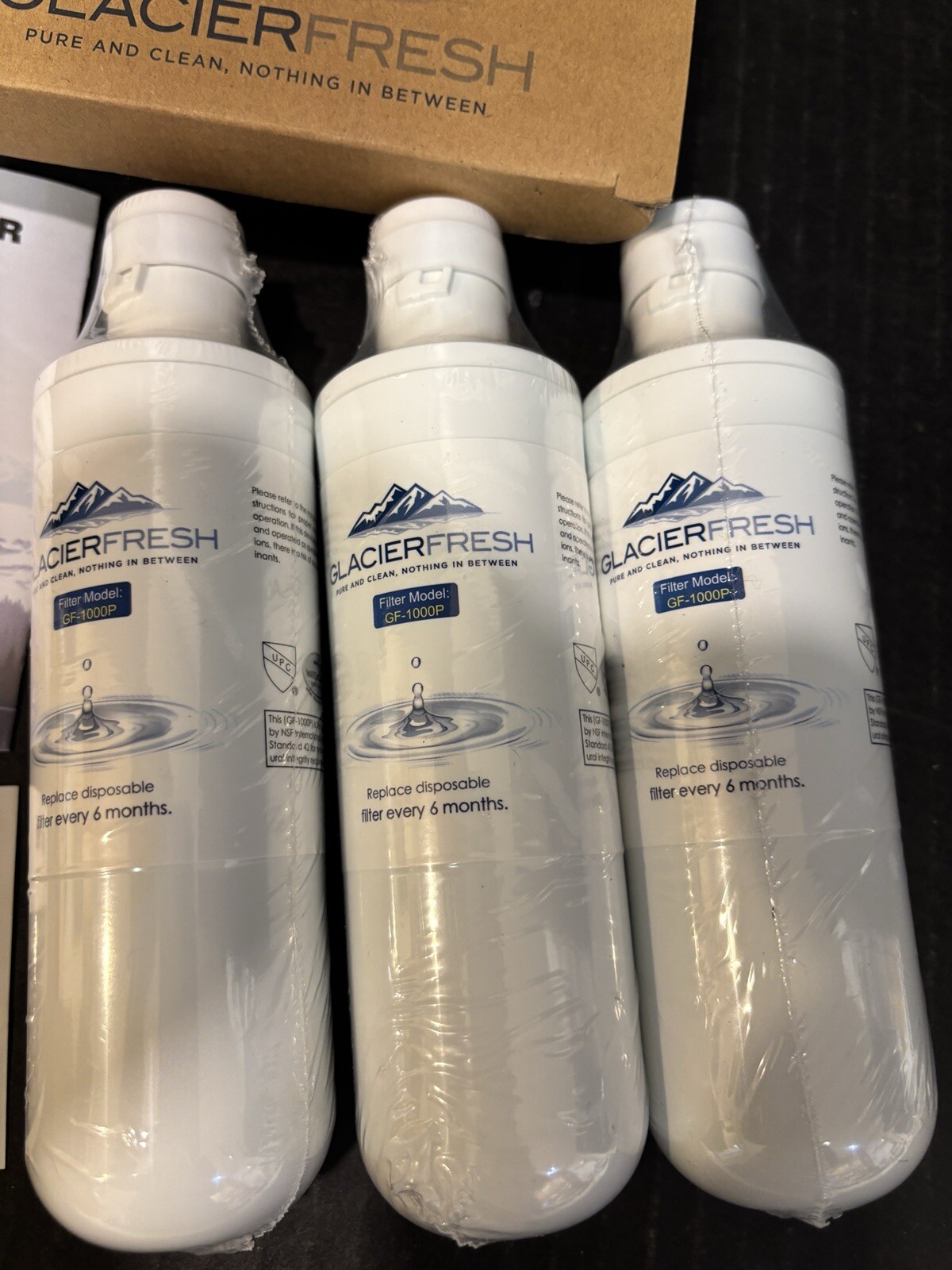 Glacier Fresh GF-1000P Compatible with LG LT1000P Refrigerator Water Filter 3 Pc