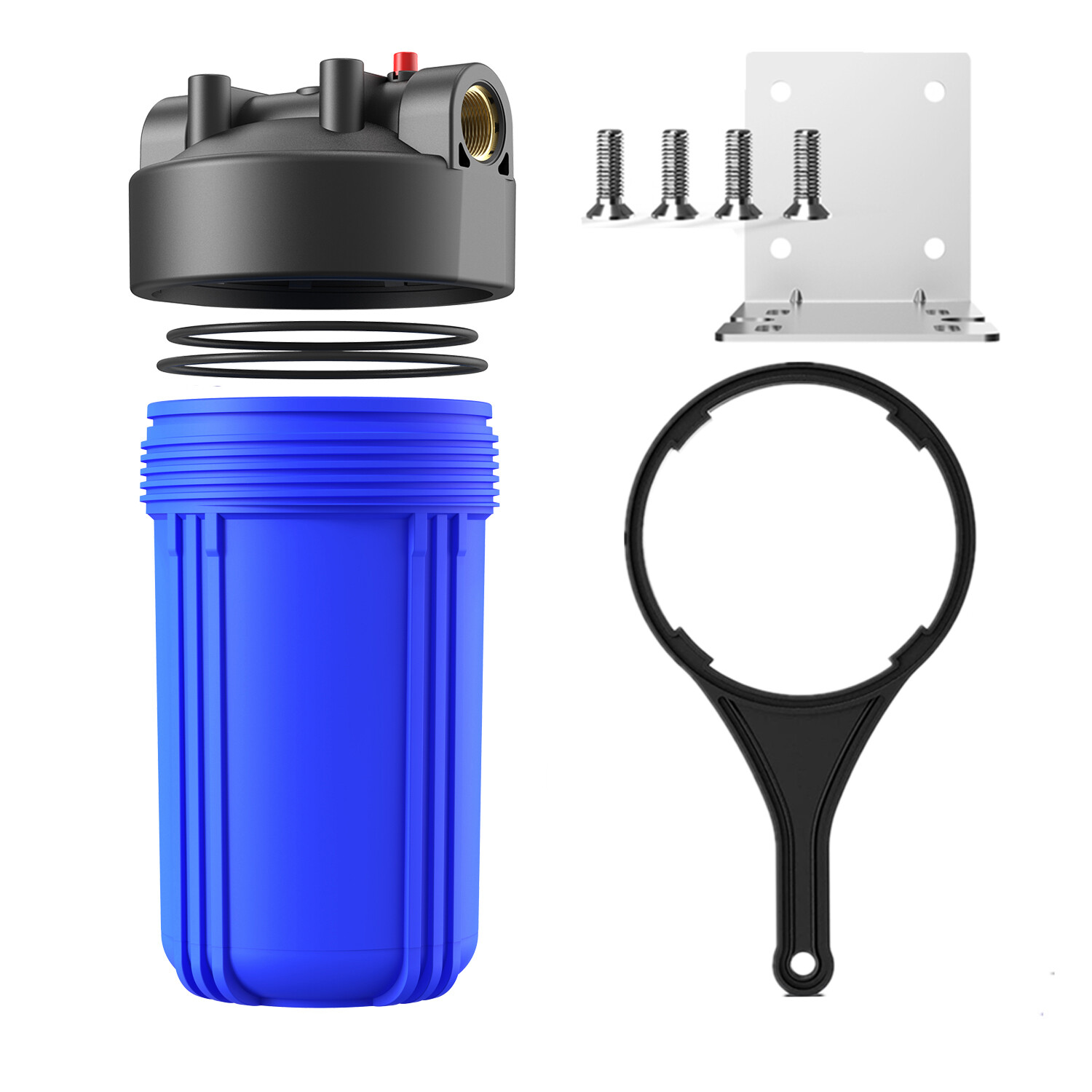 SimPure 20″ / 10″ Big Blue Whole House Water Filter Housing Filtration System RO