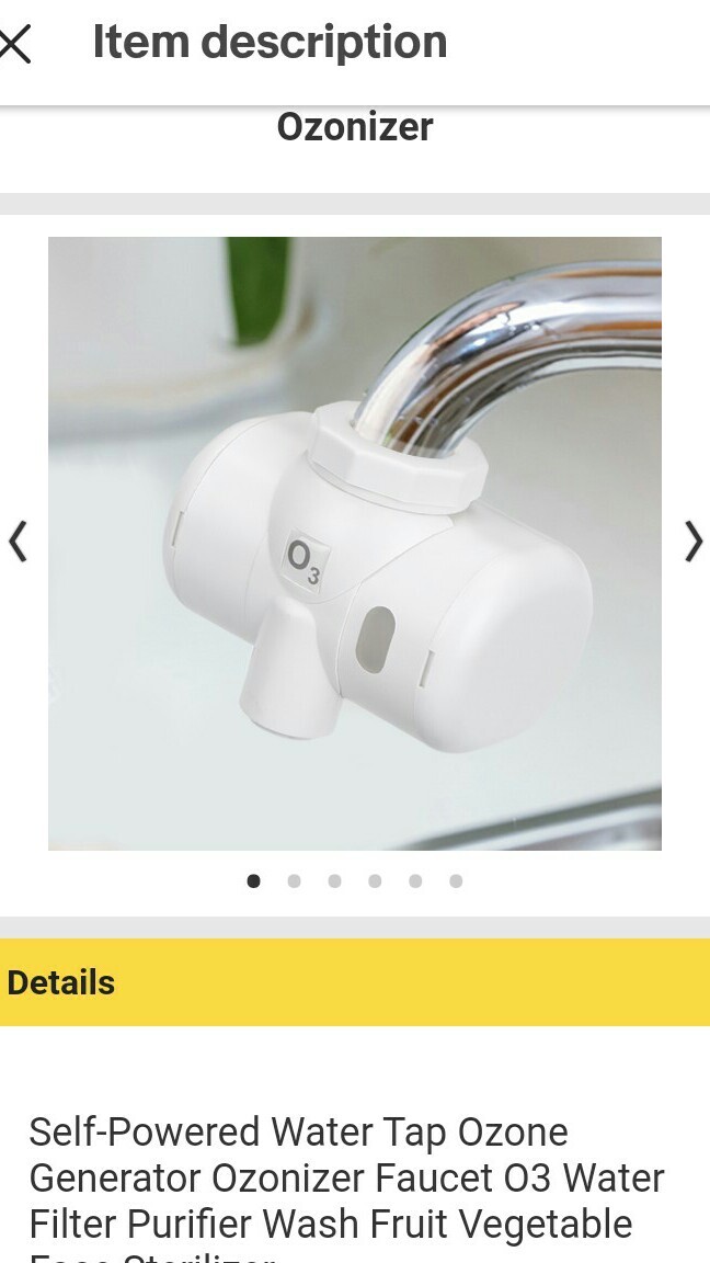 O3 Brand Water Sanitation System! (Attaches Right onto Sink Faucets!!)self power