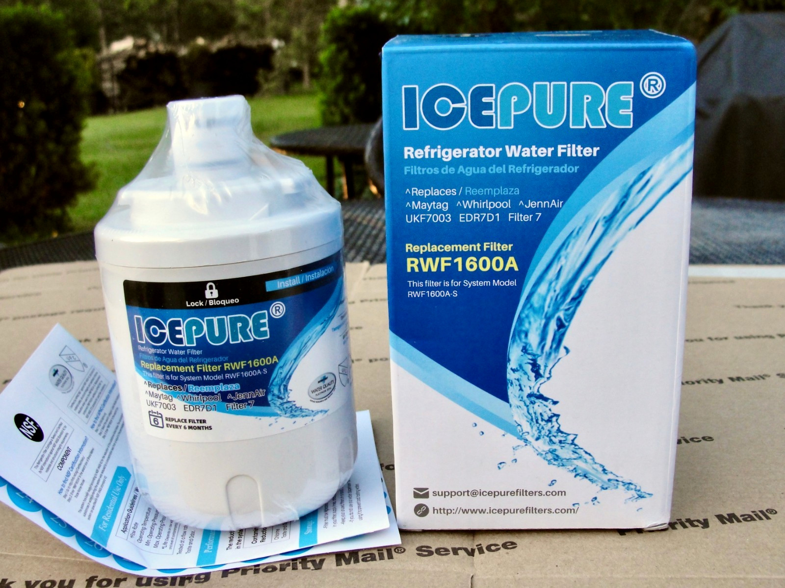 Icepure For Whirlpool EDR7D1 Maytag UKF7003, RWF1600A Water Filter FREE SHIPPING