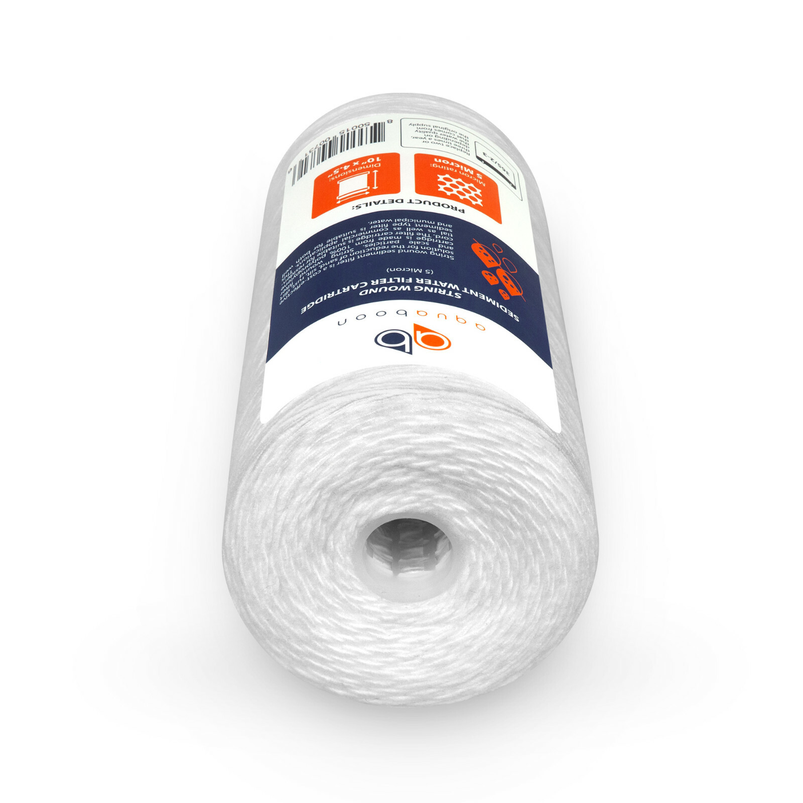 2PK of 10″ Big Blue String Wound Sediment Water Filter Cartridge 5µm by Aquaboon