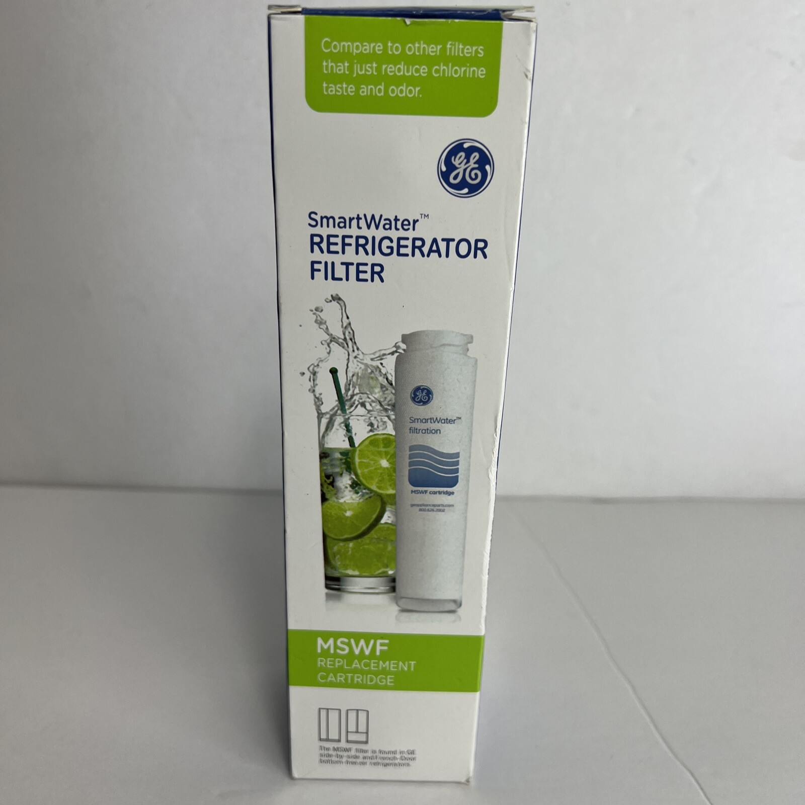 GE SmartWater MSWF Refrigerator Replacement Filter GE Side-by-Side French Door