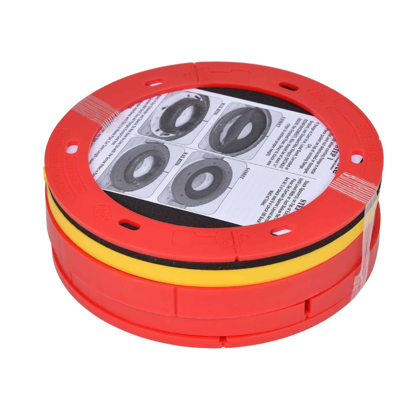 Flange Extender Kit 1/4- 1 5/8 in,Red and Yellow
