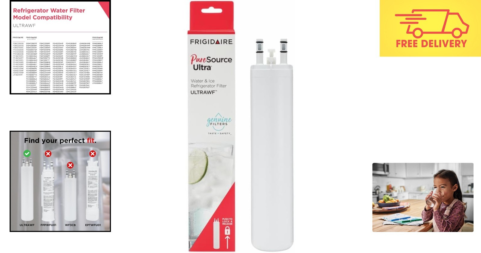 PureSource Ultra Water Filter by Frigidaire – Clean, Safe Drinking Water 1 Count