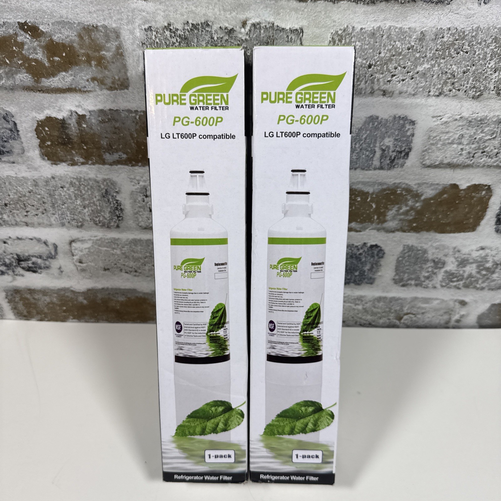 2- Pack Pure Green Water Filter PG-600P LG LT600P Compatible Kenmore More