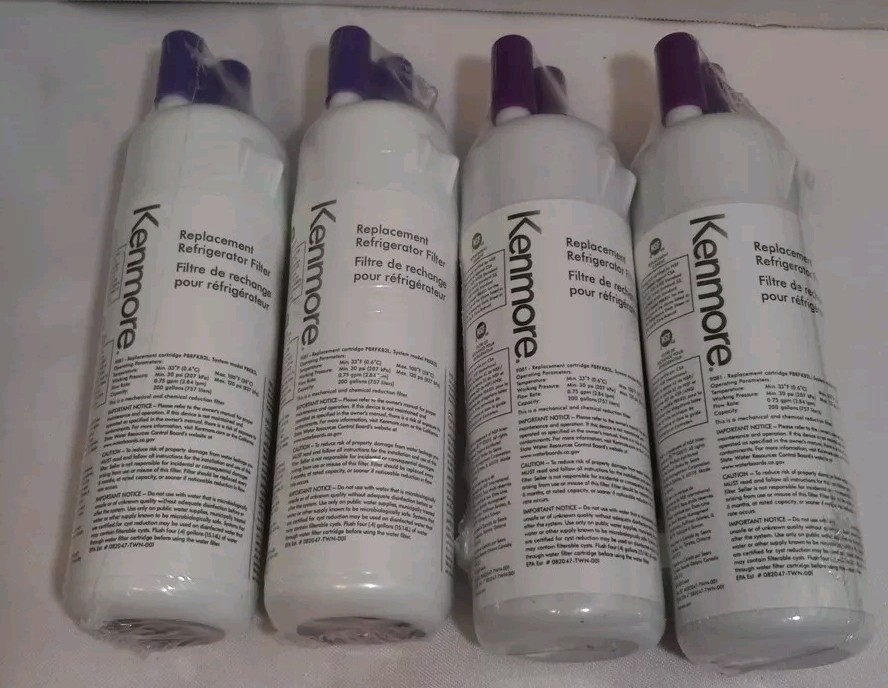Kenmore Replacement Refrigerator Water Filters 469081 Lot Of 4 New (2 w/o Boxes)