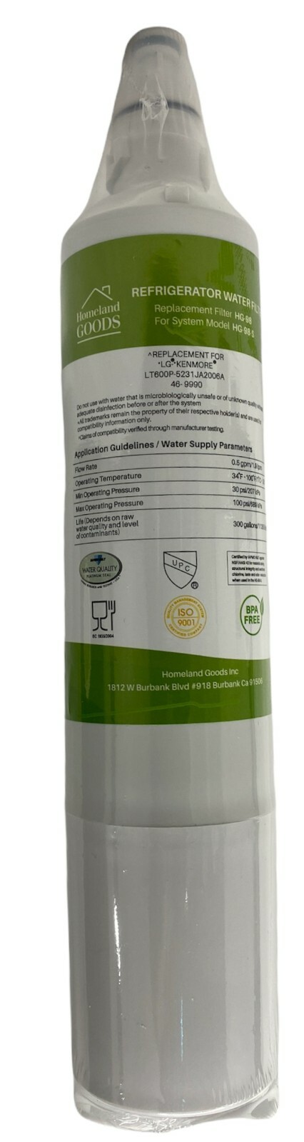 3 Pack LG LT600P 5231JA2006A 5231JA2006F 5231JA2006B 469990 Water Filters NEW