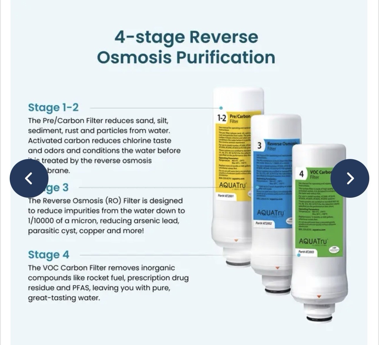 AquaTru Classic Countertop Reverse Osmosis Water Filtration System AT2040