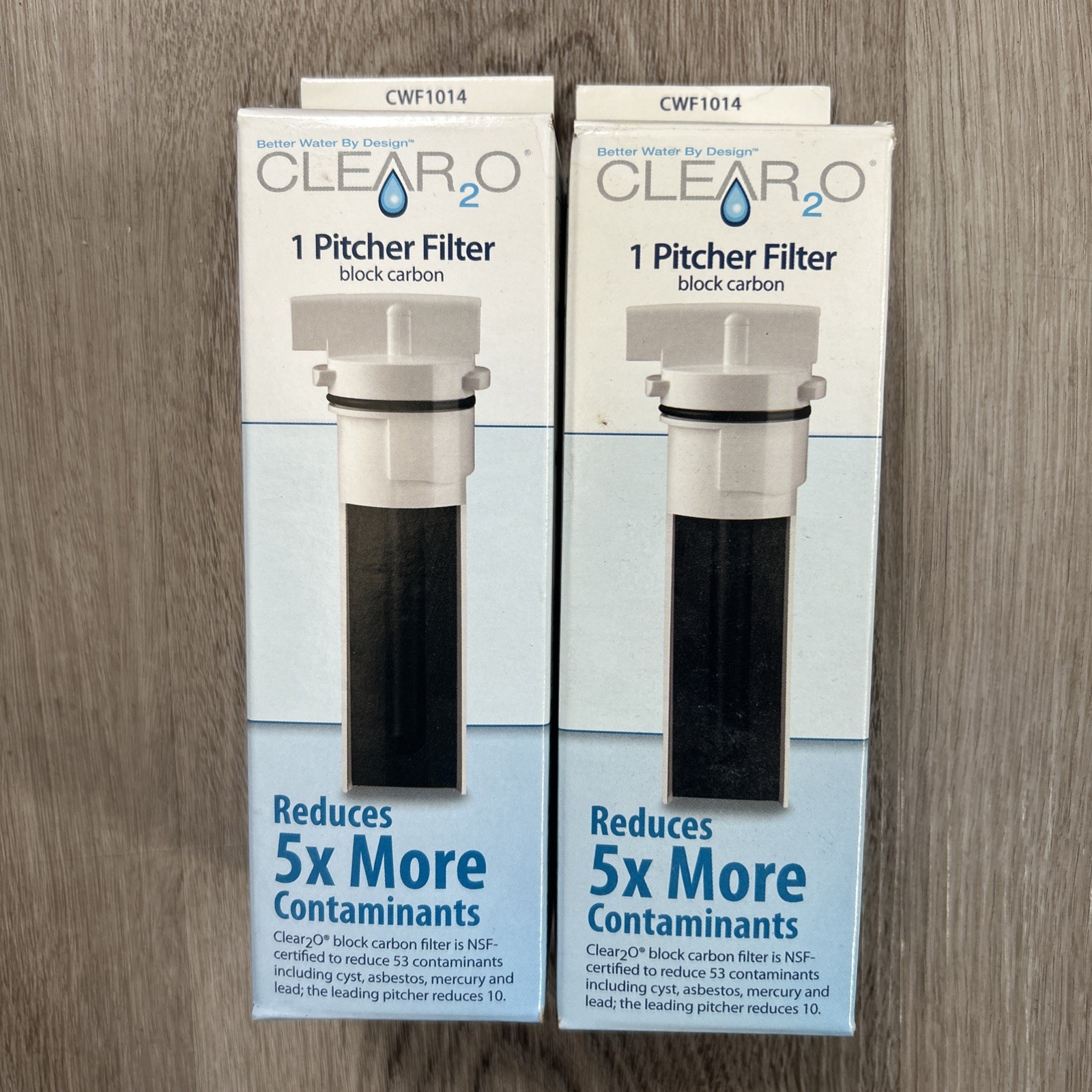 Clear2O Pitcher Replacement Water Filter CWF1014 New In Box Set Of 2 Genuine