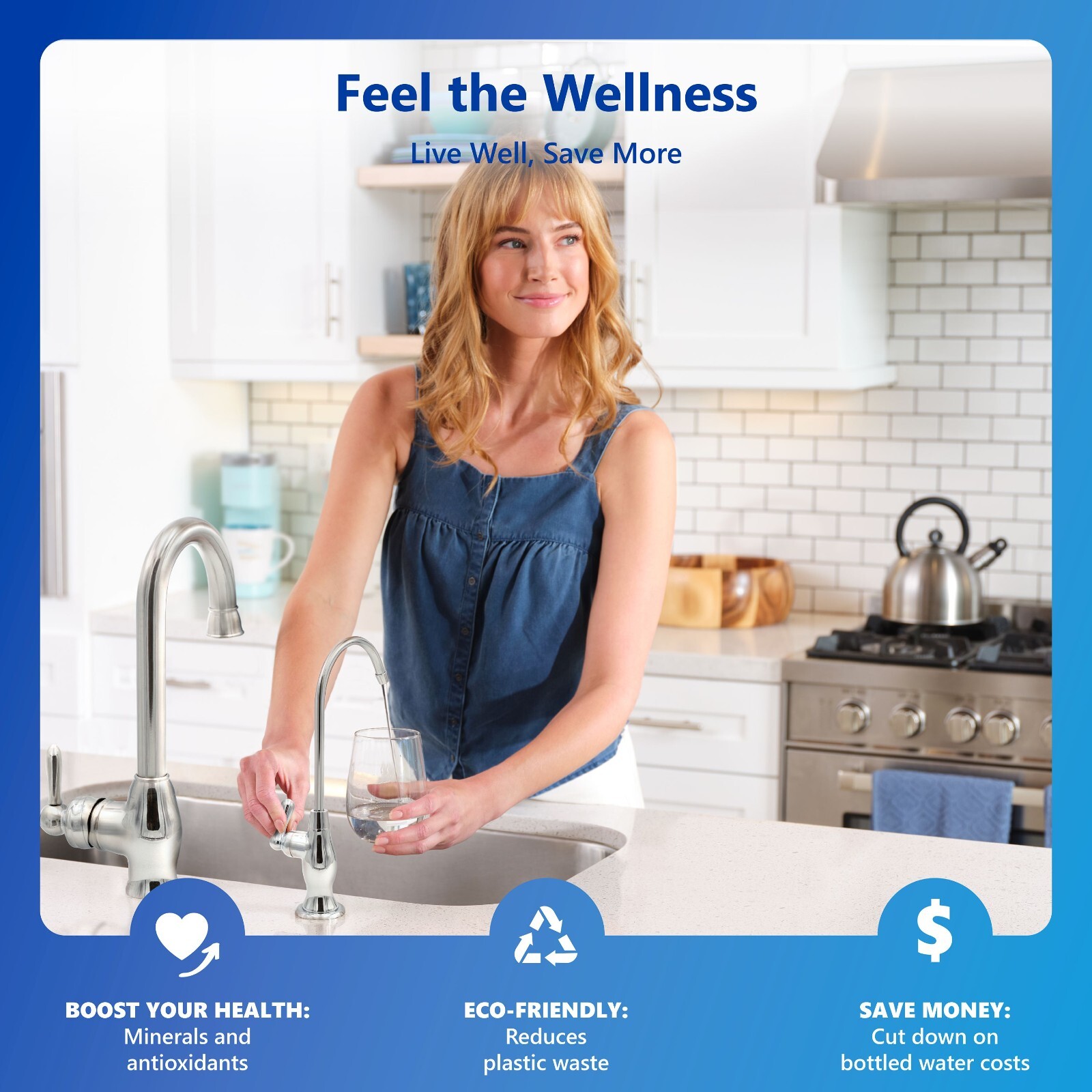 Alkaline Reverse Osmosis Water Filtration System – Mineral RO Filter – 50 GPD