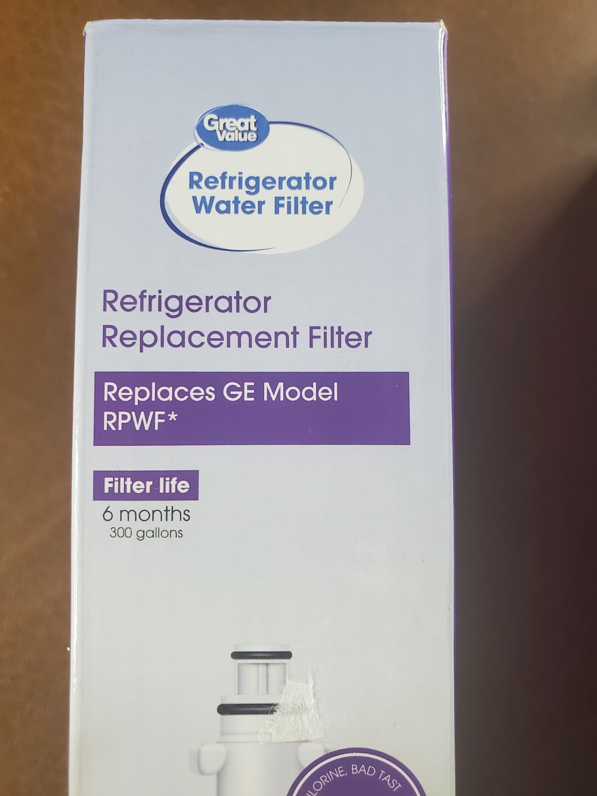 Refrigerator Replacement Filters Replaces GE model RPWF, Great Value Brand (2)