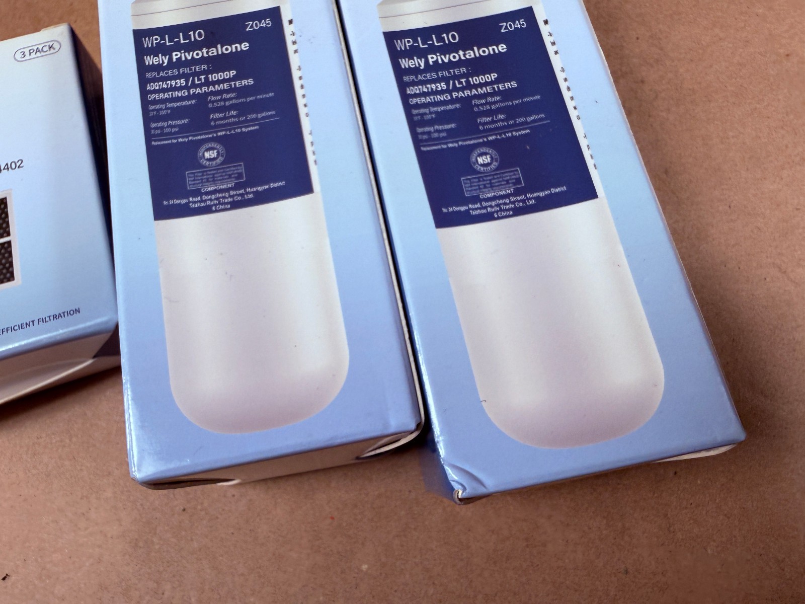 For LT1000P ADQ747935 2 PACK Refresh Refrigerator Ice Water Filter + Charcoal