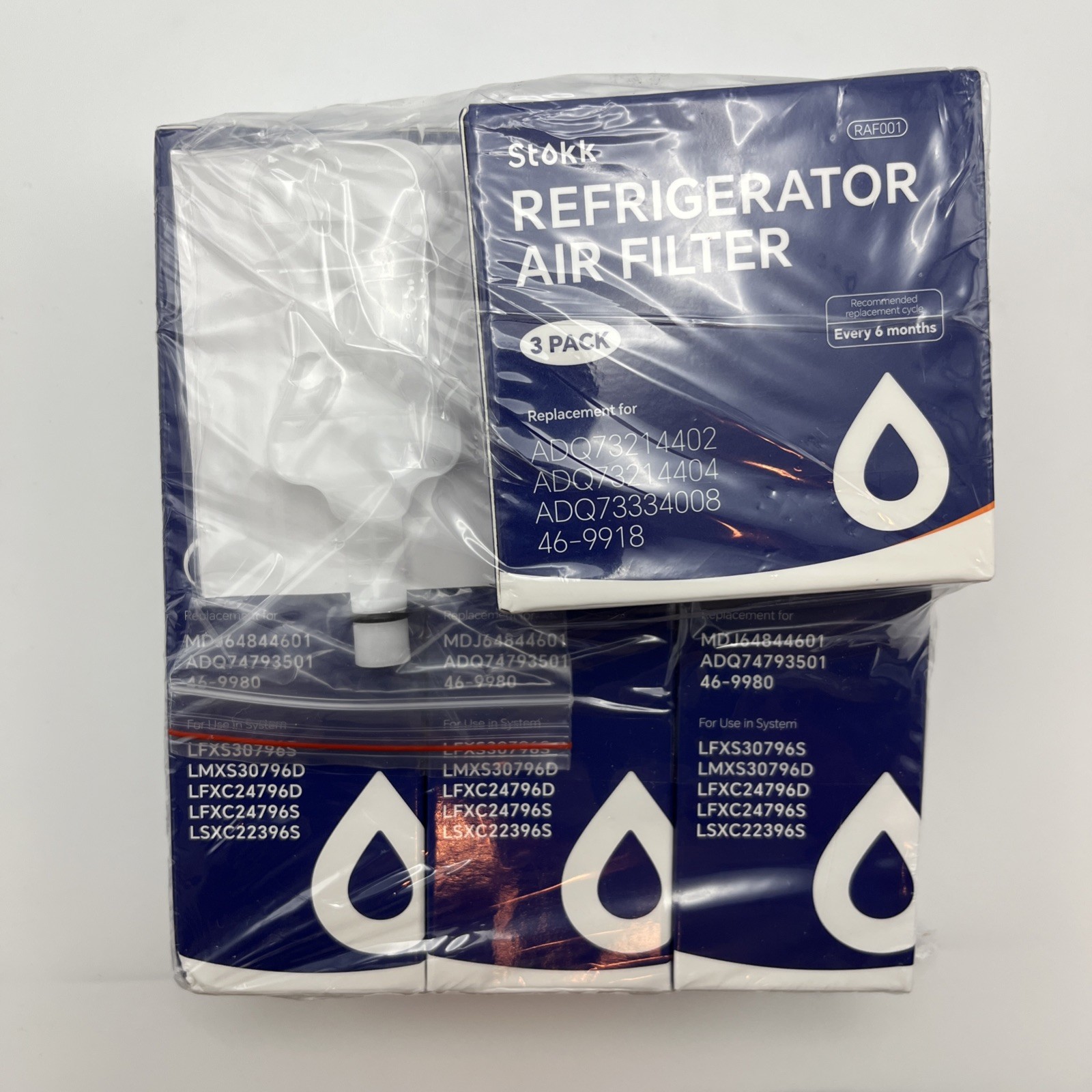 3x Stokk RW025 Refrigerator Water Filter Replacement Compatible Multiple Model