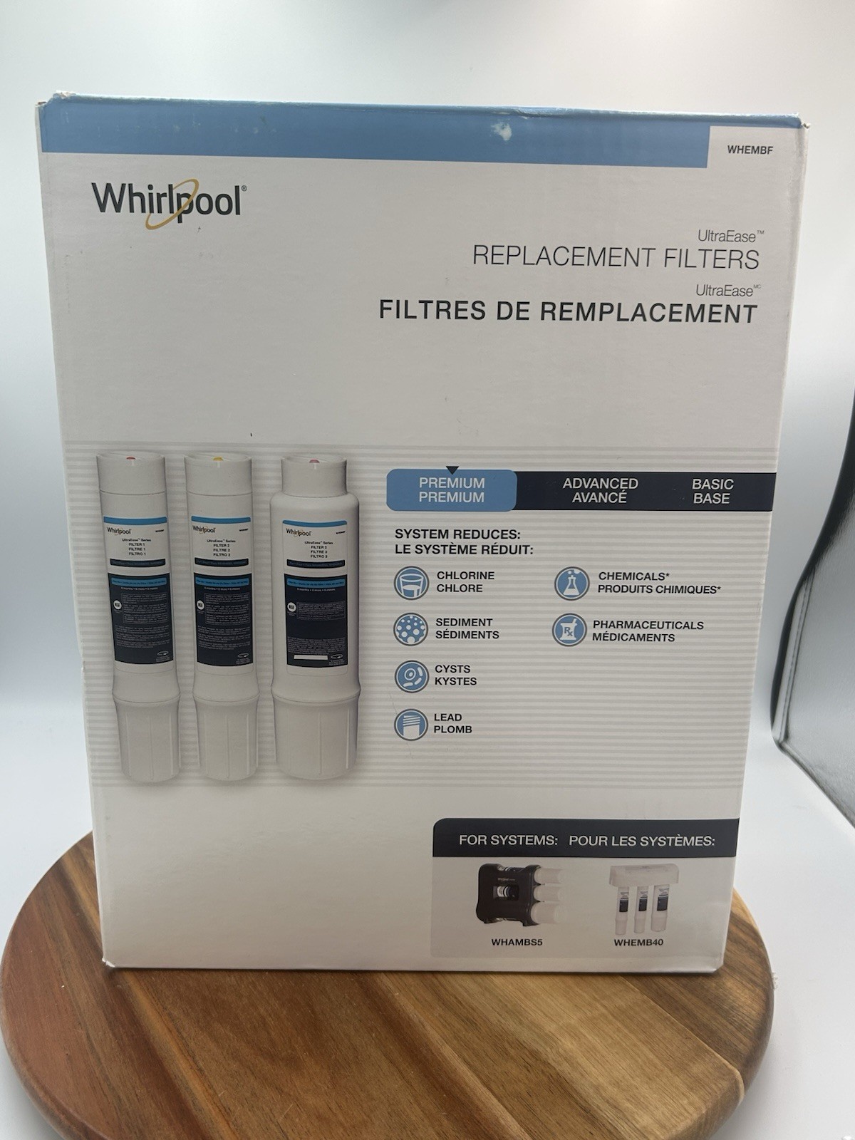 Whirlpool WHEMBF5 Under Sink Water Purifier Replacement Filters for WHEMB40 New