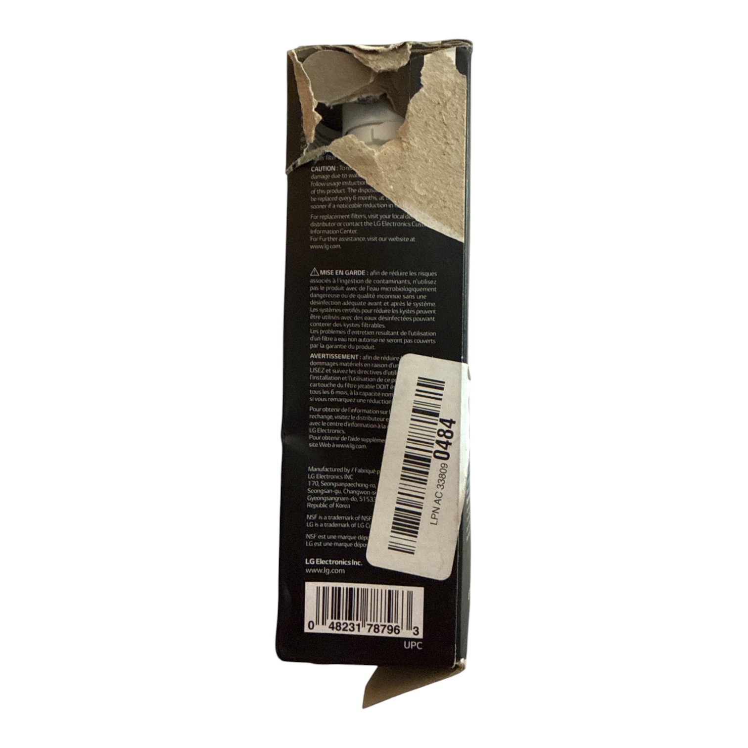 LG Water Filter LT1000P Refrigerator Replacement Cartridge NSF Fits LG Fridges