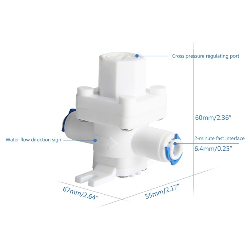 Adjustable Pressure Reducing Valve 1/2in 3/8in 1/4in Water Pressure Regulator