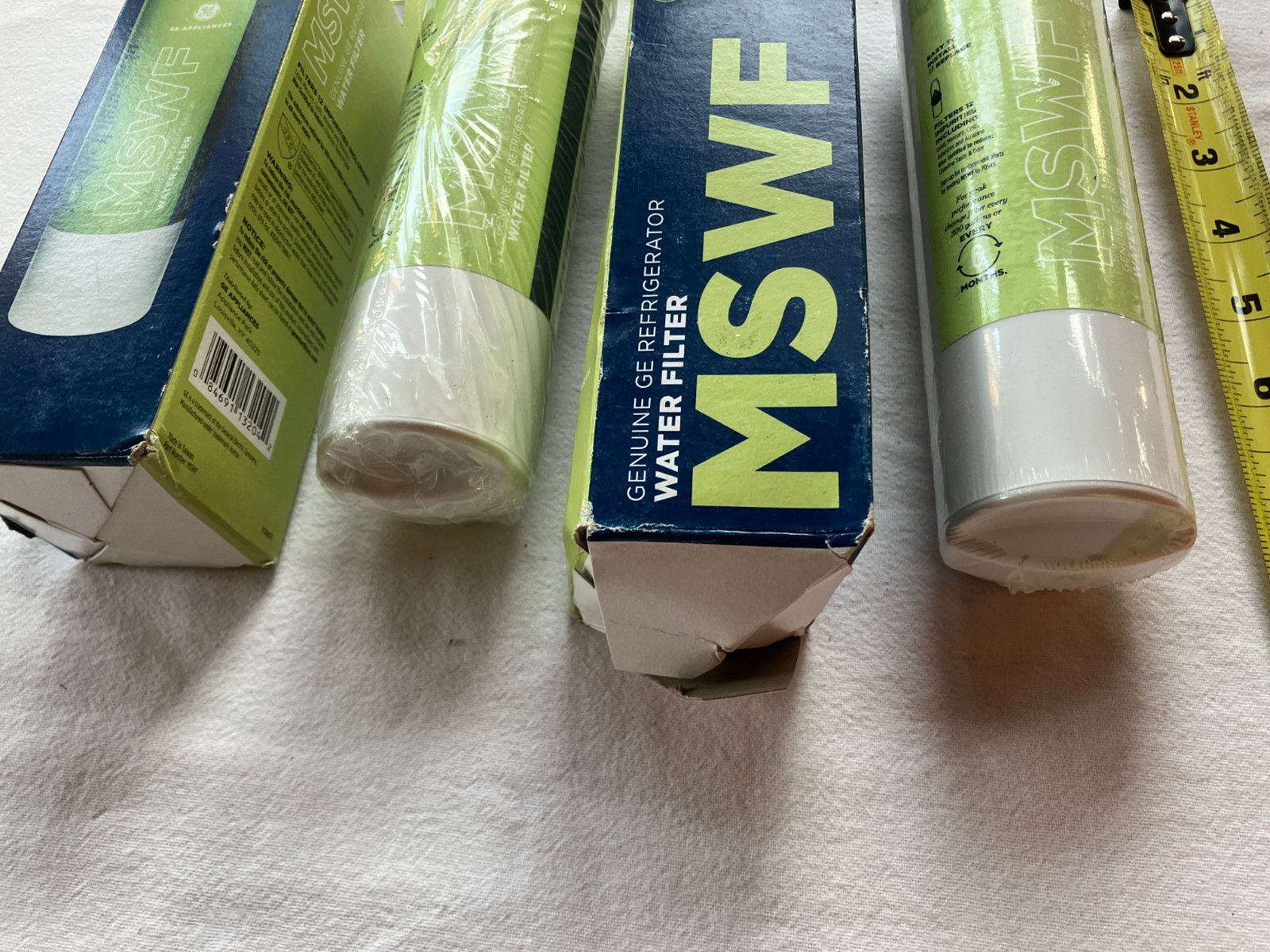 (2) Genuine GE Appliances MSWF Replacement Refrigerator Water Filter