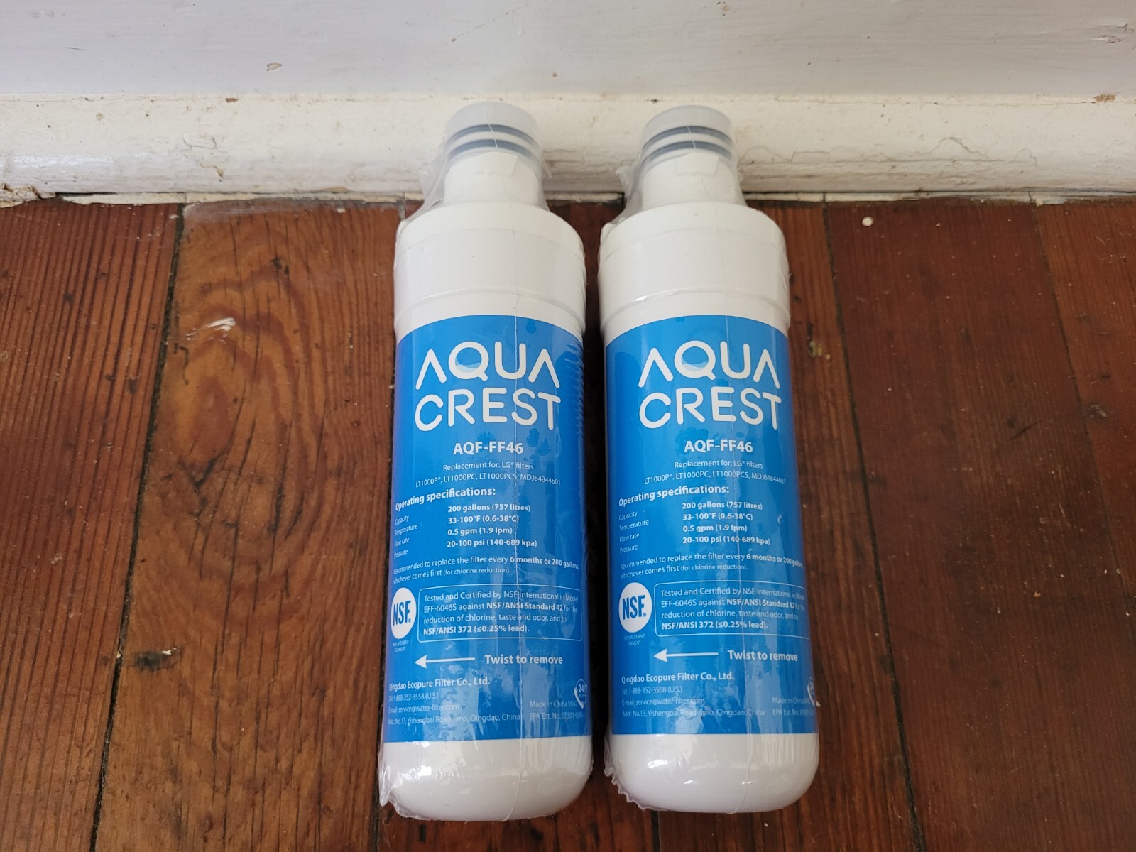 2PC Aqua Crest AQF-FF46 LT1000P LT1000PC – LT1000PCS-MDJ6484461 For LG- 46-9980