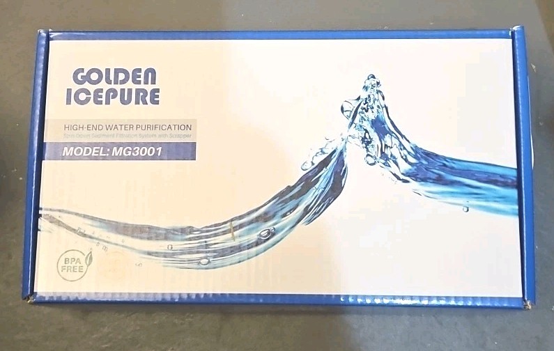 GOLDEN ICEPURE Spin Down Sediment Water Filter with Scrapper 40 Micron Reusable
