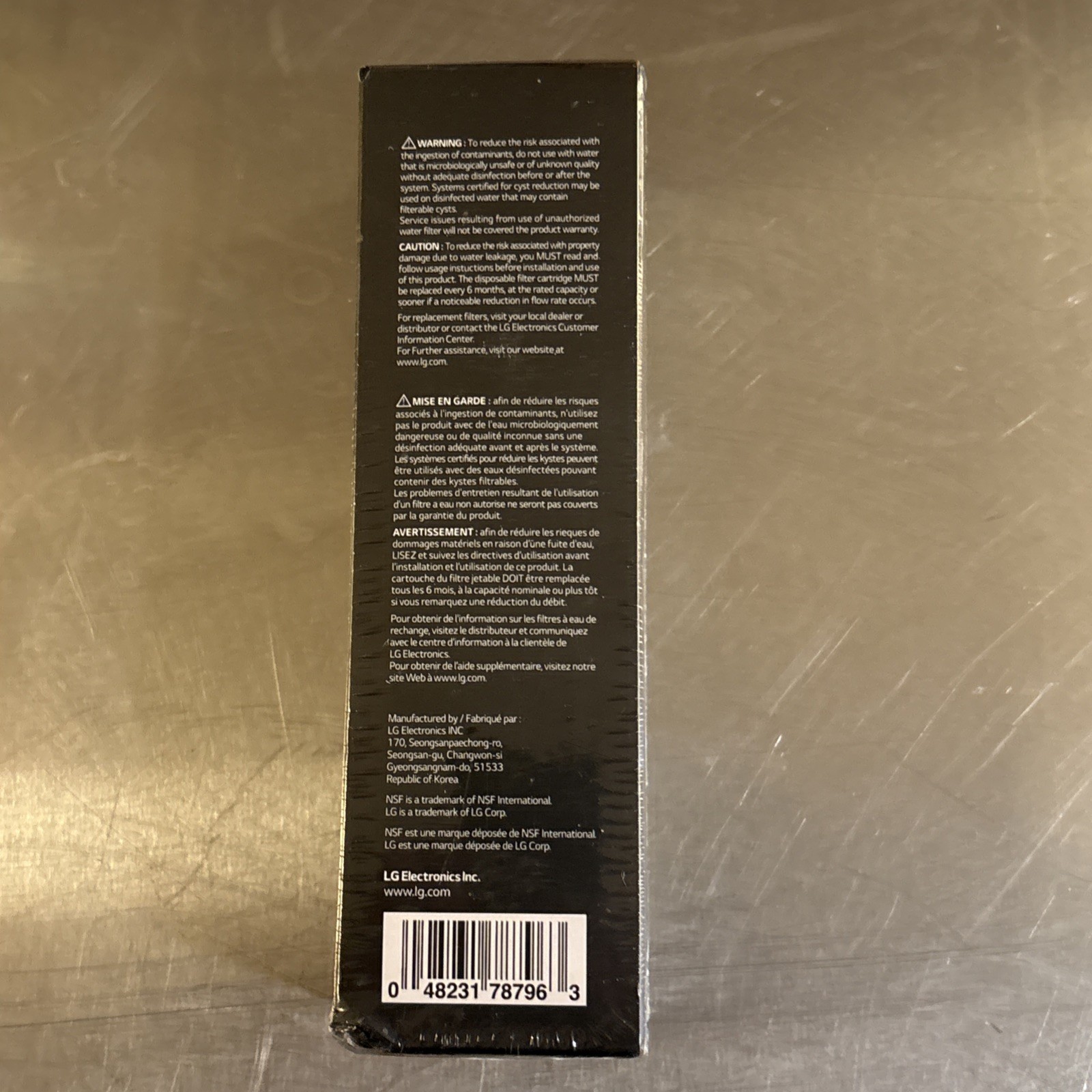 Genuine OEM LG Water Ice Filter Replacement Cartridge LT1000P/PC/PCS NEW Sealed