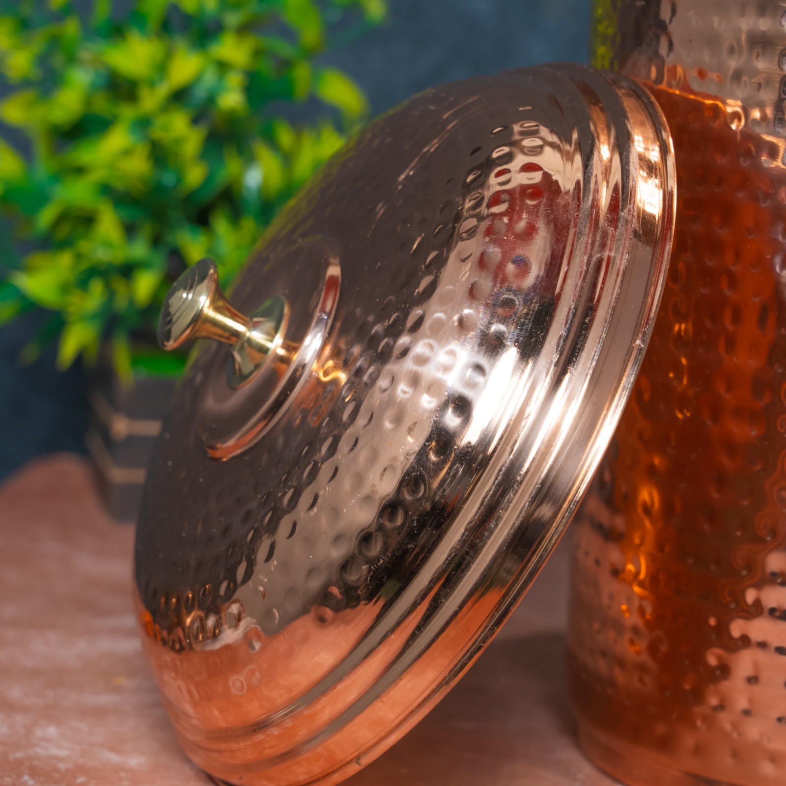Handcrafted Hammered Copper Water Filter Dispenser – Natural Water Purification