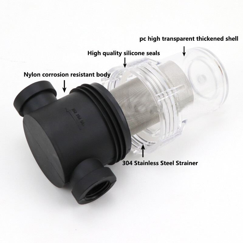 G1/2″ 3/4″ 1″ 40 Mesh Strainer Water Pump Filter Garden Irrigation High Flow New