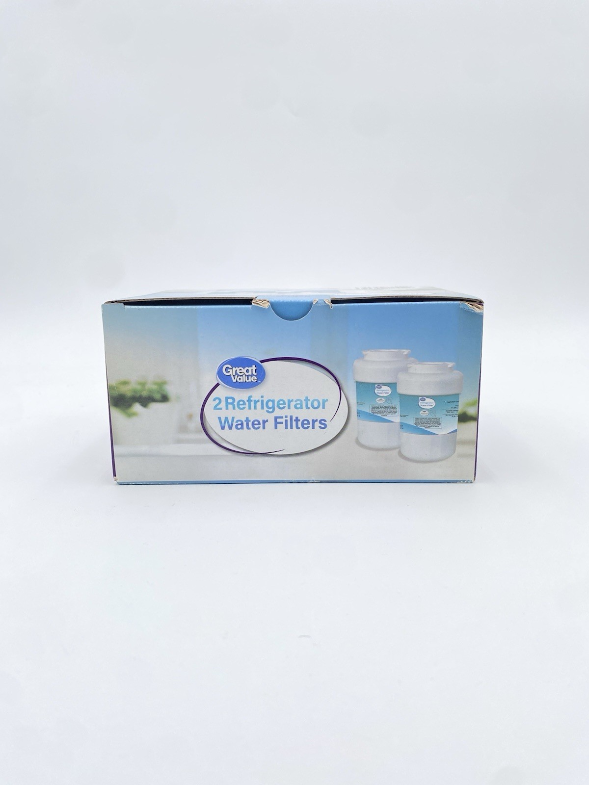 Refrigerator Water Replacement Filter White 2 Pack 300 Gallons Fits GE & Kenmore