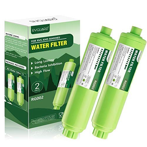 RVGUARD Inline RV Water Filter, Reduces Odors, Bad Taste, Rust, Chlorine, Ideal