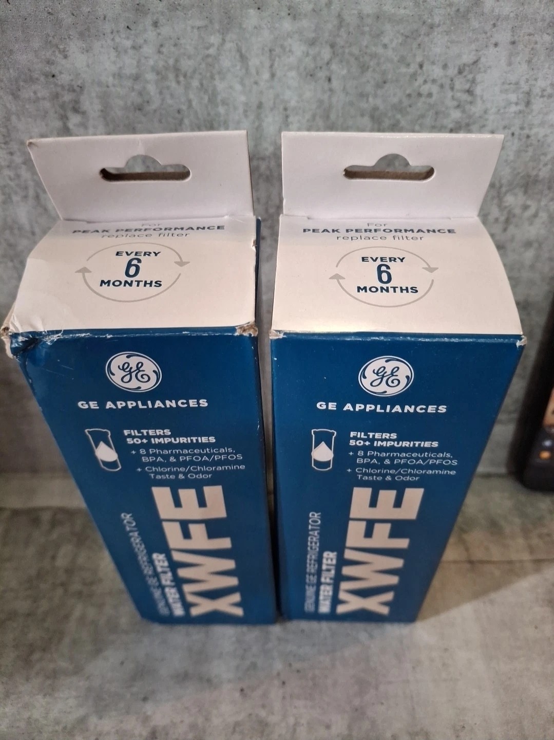 Lot Of 2 NEW GE XWFE Refrigerator Water Filter NO RFID Chip – SEALED Read