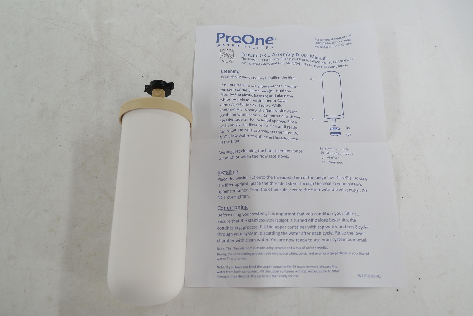 ProOne Brita Maxtra+ G3.0 Gravity Water Filter Cartridge White Replacement