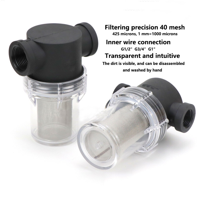 G1/2″ 3/4″ 1″ 40 Mesh Strainer Water Pump Filter Garden Irrigation High Flow New