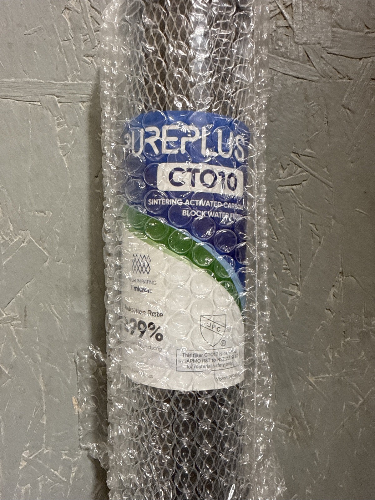 PurePlus CT010 Sintering Activated Carbon Block Water Filter 10″x2.5″ New