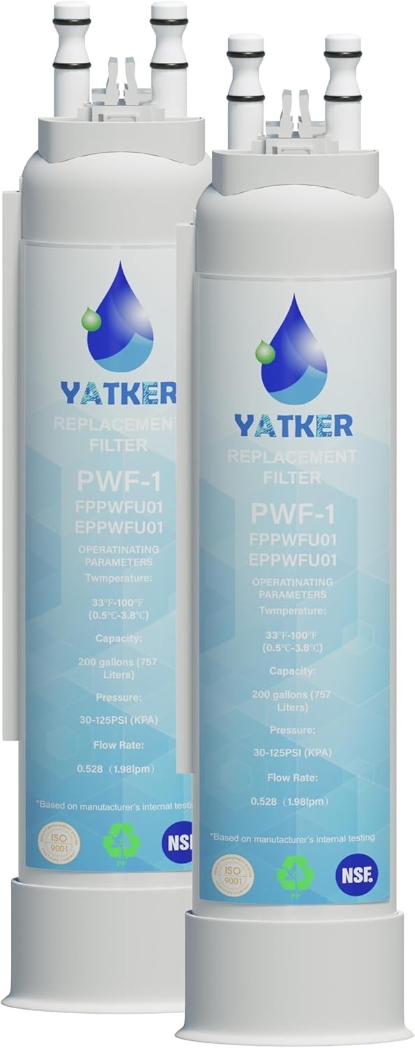 Water Filter Replacement for Frigidaire NSF Certified 2 Pack Carbon Fiber