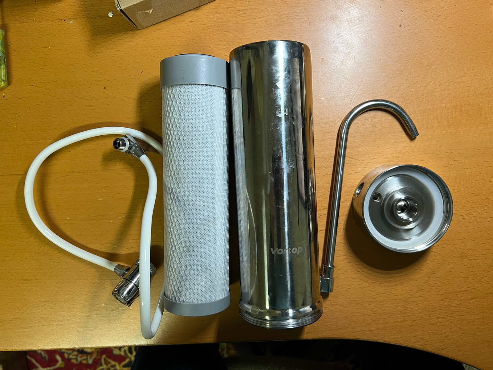 Vortopt Countertop Filtration System Stainless Steel 1 Filter Included