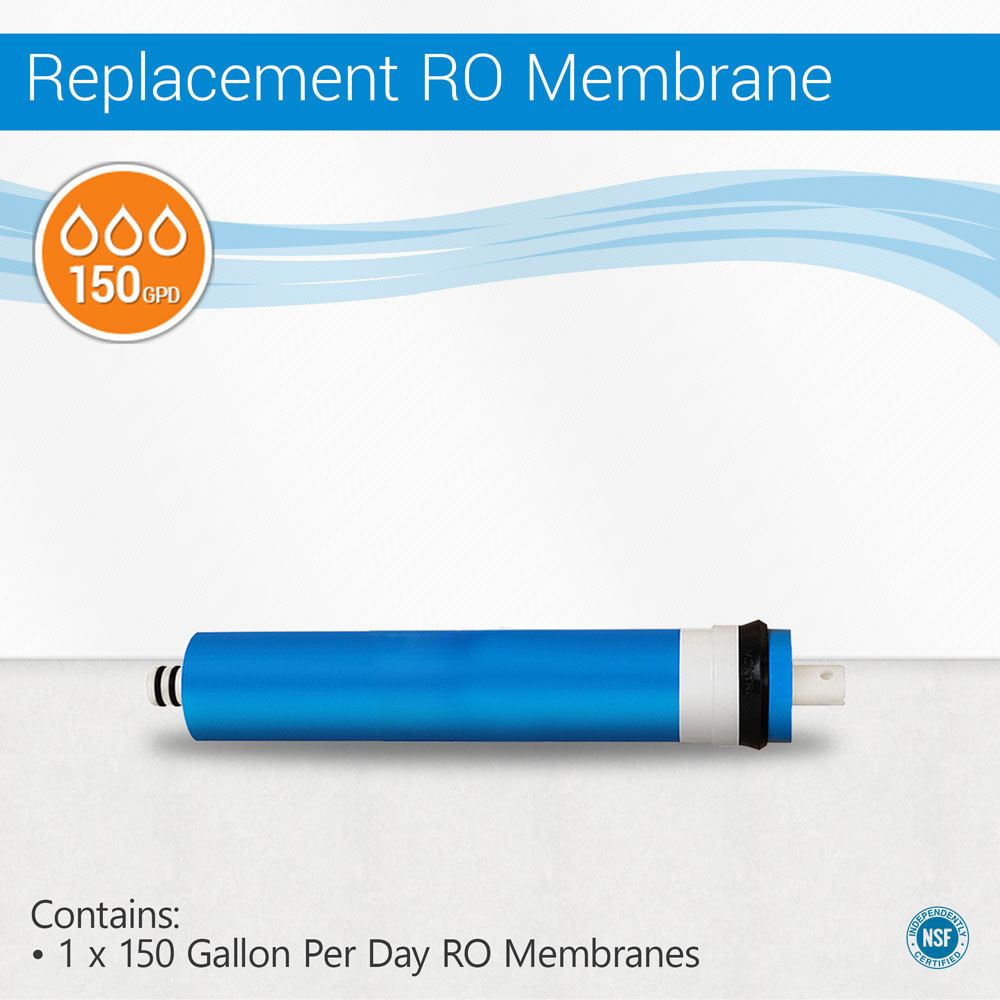 Reverse Osmosis Water Filter System Membrane 2012-150 GPD Certified to NSF/ANSI