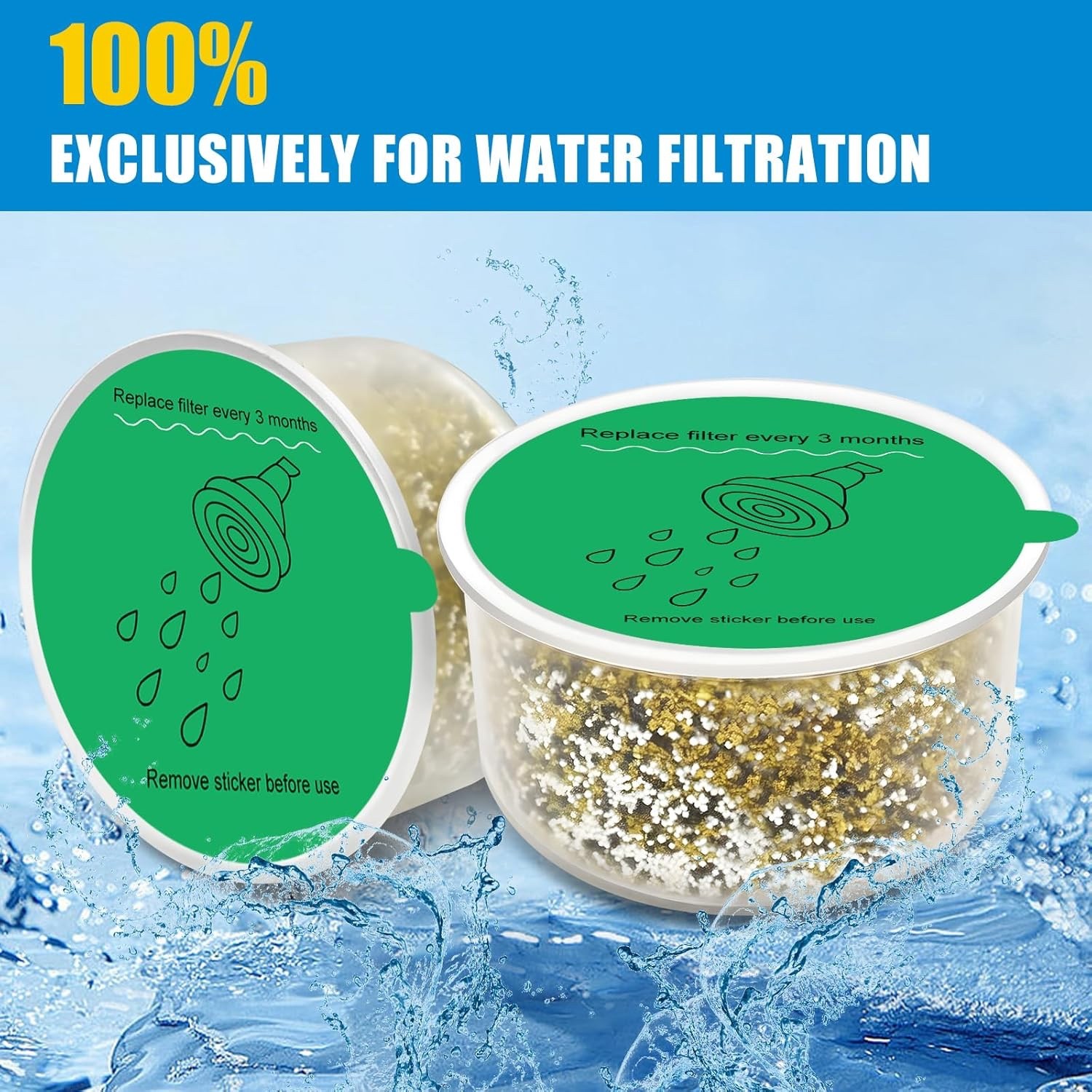 4 Pack Bath Tub Shower Head Filter for Canopy –Compatible with All Canopy models
