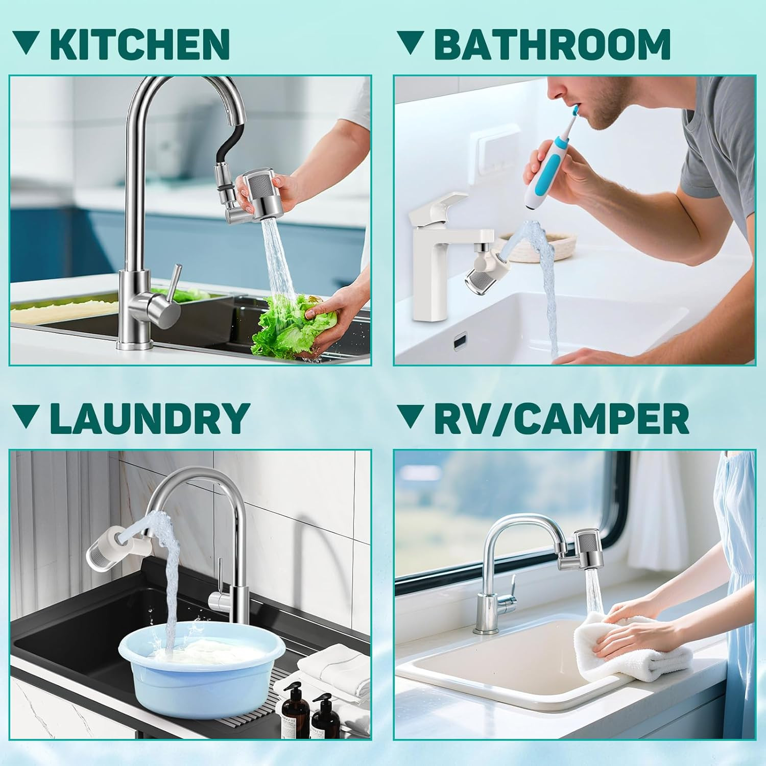 2Pcs Carbon-Fiber Water Filter Cartridges – Carbon Purifier Reduces 99% Chlorine