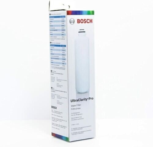 1 PACK Bosch Ultra Clarity Pro BORPLFTR50 Water Filter White #WFS200MF/WFS210MF