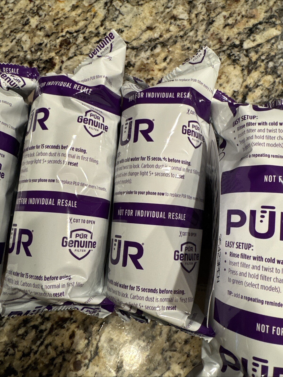 Pur Water Filter Replacement Cartridges 4 Pack For Pitcher PPF900Z Genuine OEM