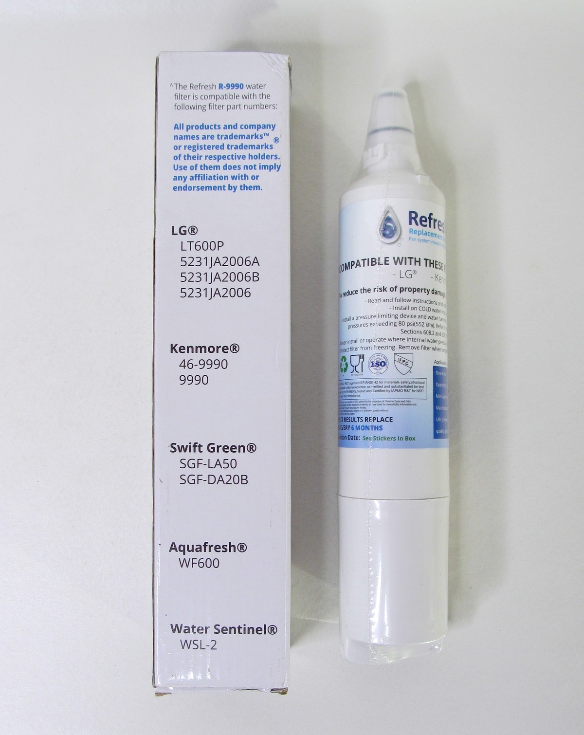Refresh R-9990 Refrigerator Water Filter | For Various LG & Kenmore Models