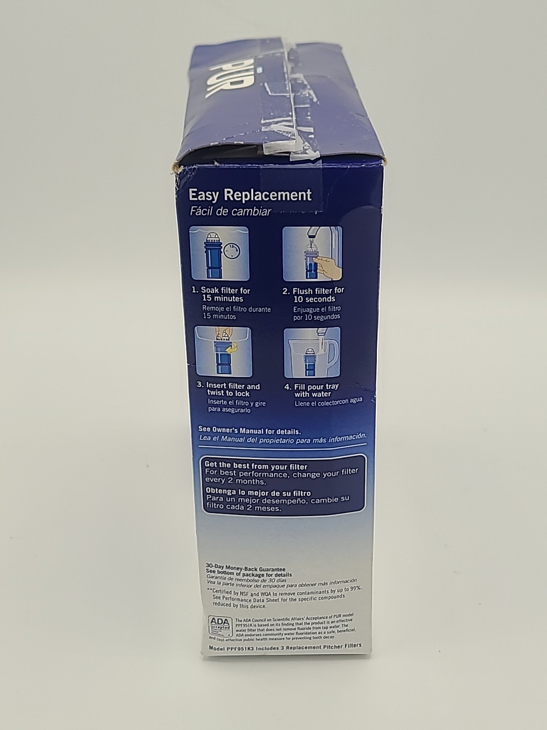 PUR PLUS Replacement Pitcher Filter 2 Pack New – Open Box – See Pics